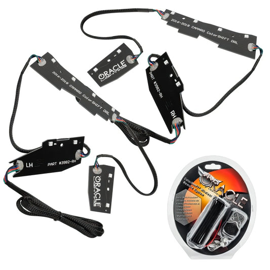 Oracle 16-18 Chevrolet Camaro RGB+W Headlight DRL Upgrade Kit - ColorSHIFT SEE WARRANTY