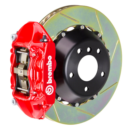 Brembo 12-21 Grand Cherokee SRT8 Rr GT BBK 4Pist Cast 380x28 2pc Rotor Slotted Type1-Red