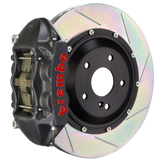 Brembo 08-14 Challenger SRT-8 Rr GTS BBK 4Pis Cast 380x28 2pc Rotor Slotted Type1-Black HA