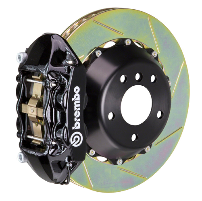 Brembo 12-21 Grand Cherokee SRT8 Rr GT BBK 4Pist Cast 380x28 2pc Rotor Slotted Type1-Black