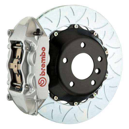 Brembo 11-23 Challenger w/V8 Exc AWD/SRT8 Rr GT BBK 4Pis Cast 2pc 345x28 2pc Rtr Slot Type3-Silver