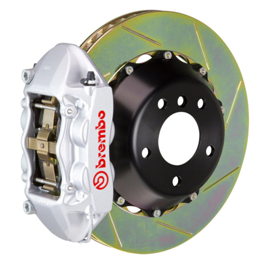 Brembo 11-23 Challenger w/V8 Exc AWD/SRT8 Rr GT BBK 4Pis Cast 2pc 345x28 2pc Rtr Slot Type1-Silver