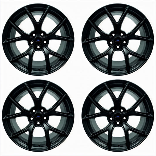 Ford Racing 15-20 Mustang19x10.5in & 19x11in Wheel Kit w/TPMS - Matte Black