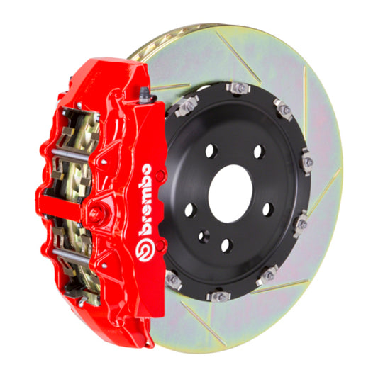 Brembo 08-14 Challenger SRT-8 Fr GT BBK 8Pis Cast 380x34 2pc Rotor Slotted Type1-Red