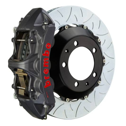 Brembo 11-23 Charger w/V8 Exc AWD/SRT8 Fr GTS BBK 6Pis Cast 380x34 2pc Rtr Slot Type3-Black HA