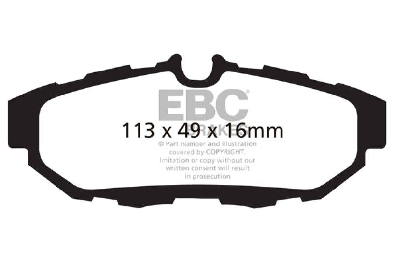 EBC 10-14 Ford Mustang 5.0 Bluestuff Rear Brake Pads