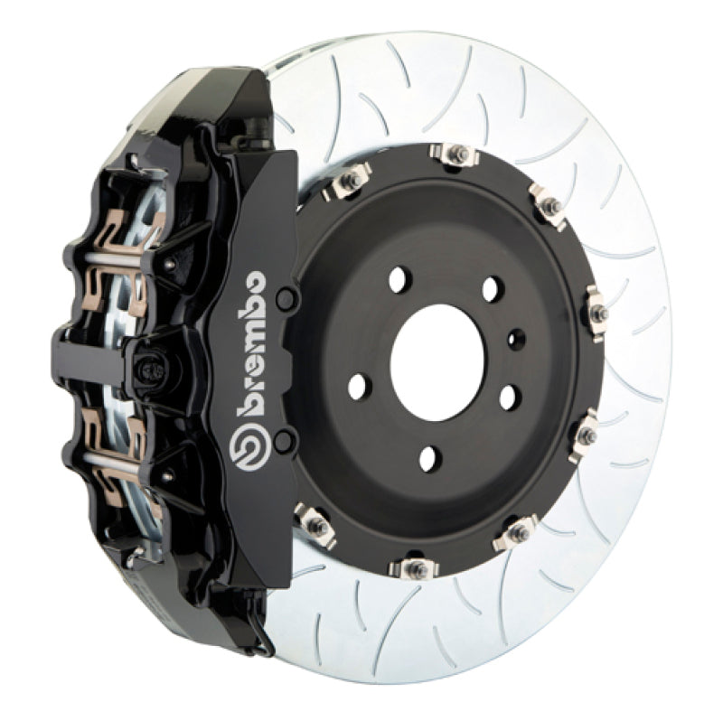 Brembo 11-23 Charger w/V8 Exc AWD/SRT8 Fr GT BBK 6Pis Cast 380x34 2pc Rotor Slotted Type3-Black