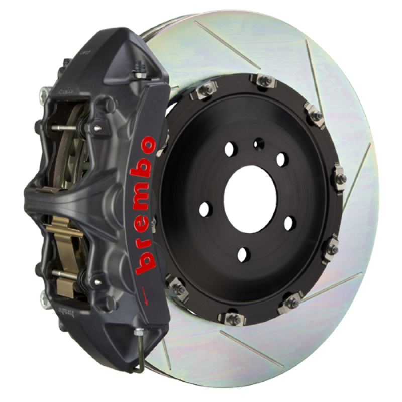 Brembo 03-10 Viper SRT-10 Front GTS BBK 6 Piston Cast 380x34 2pc Rotor Slotted Type-1-Black HA