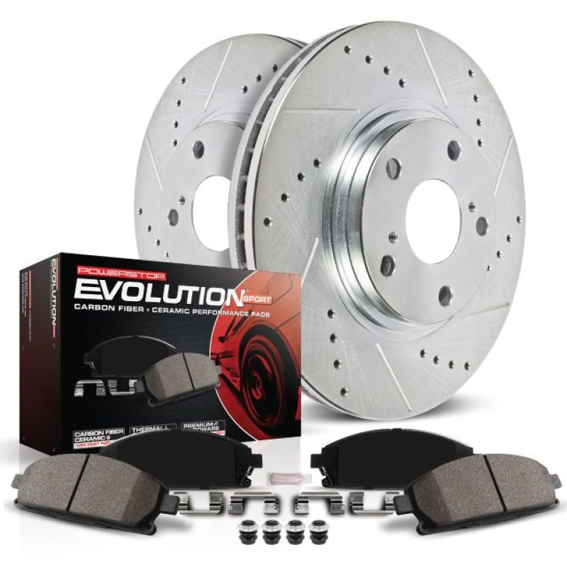 Power Stop 05-10 Ford Mustang Front Z23 Evolution Sport Brake Kit