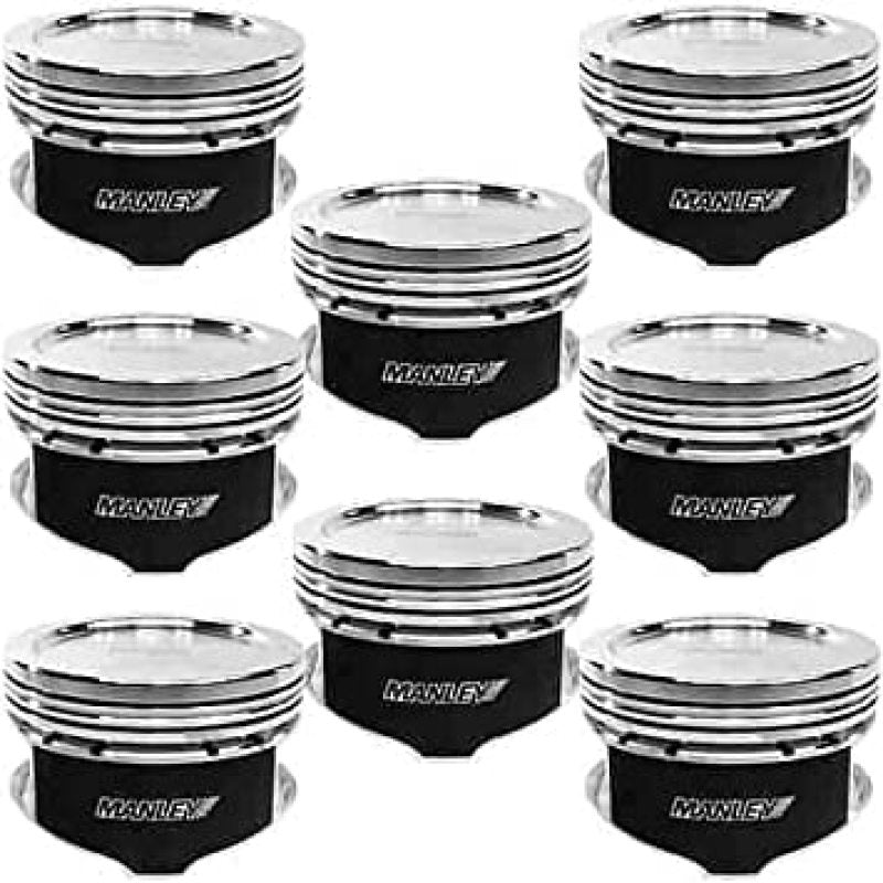 Manley Small Block Chevy LS Series 4.030in Bore - 1.115in CD - -18 cc Dish Platinum Series Pistons