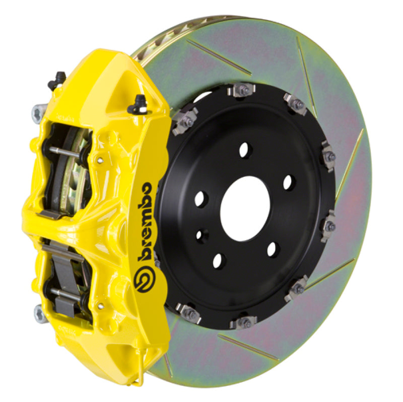 Brembo 03-10 Viper SRT-10 Front GT BBK 6 Piston Cast 380x34 2pc Rotor Slotted Type-1- Yellow